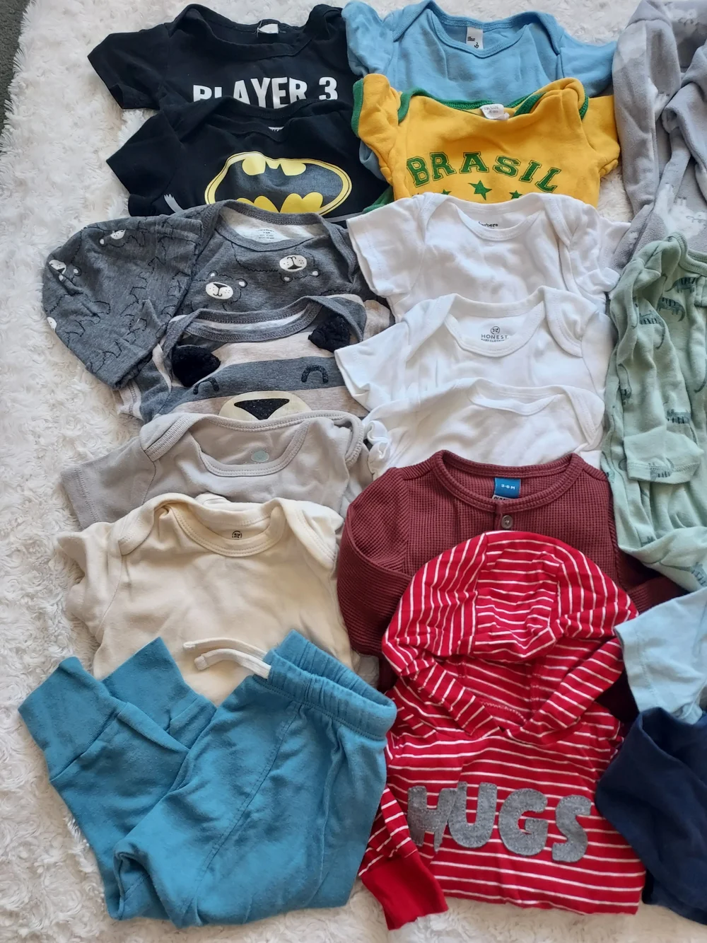 BUNDLE (24 pcs) 3-6mo Mixed Baby Boy Clothing Lot Everyday Grandma's House